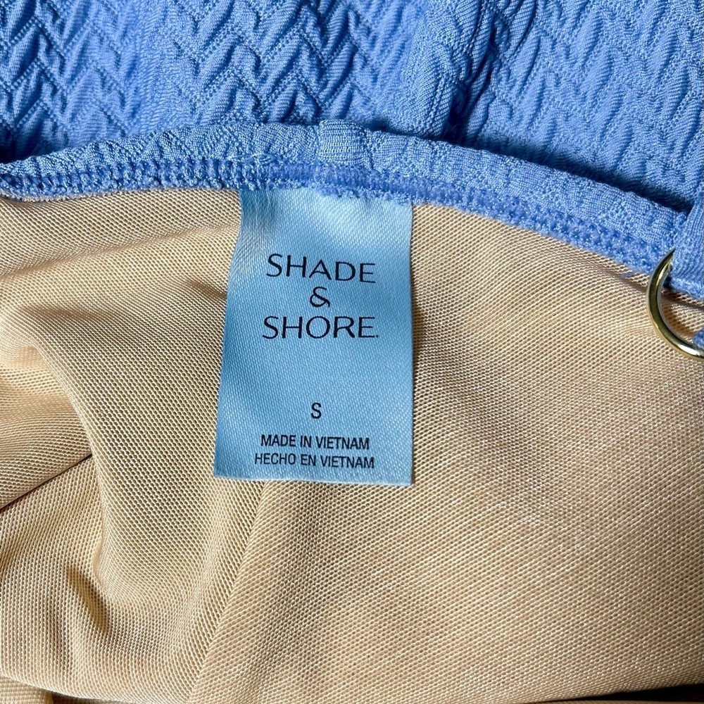 Shade & Shore One-Piece Swimsuit | Chevron Textured | Size S | Adjustable Straps - Picture 6 of 7